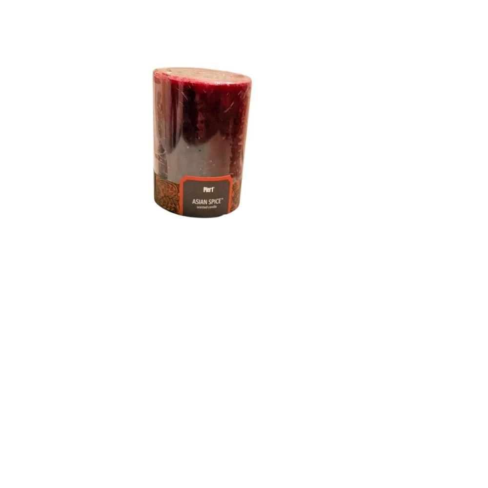 Pier 1 Imports Asian‎ Spice Scented 3 x 4 in Pillar Candle NEW Bougie